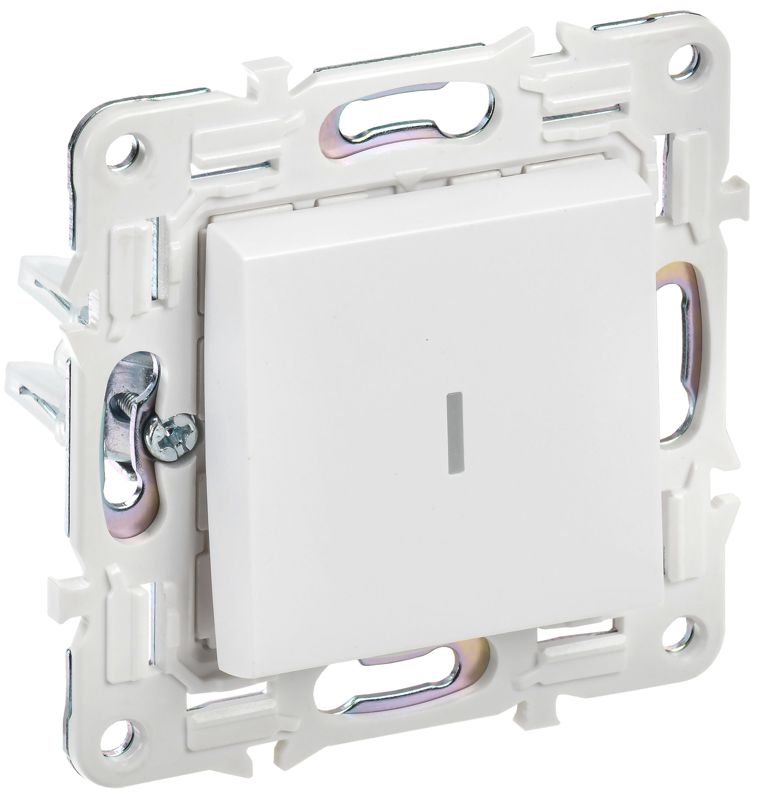 выключатель 1-кл. skandy 10а sk-v07w с индикацией арктич. бел. iek sk-v10-1-10-k01 от BTSprom.by