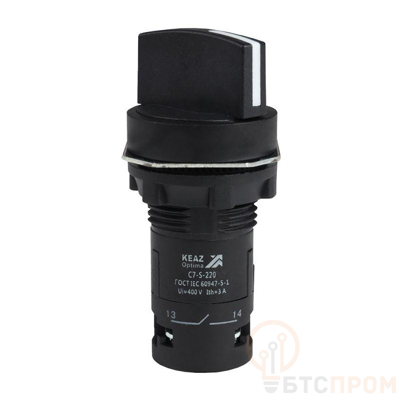 Переключатель 2 положения OptiSignal Compact D22 С7-S-202 черн. 2НЗ XB7ND24 КЭАЗ 362135 фото в каталоге от BTSprom.by  Переключатель 2 положения OptiSignal Compact D22 С7-S-202 черн. 2НЗ XB7ND24 КЭАЗ 362135 фото в каталоге от BTSprom.by