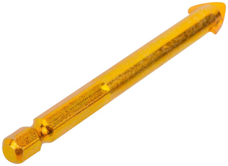  Сверло универсальное по кафелю стеклу керамограниту бетону кирпичу 10х80мм шестигранный U-хвостовик под биту КУРС 35186 фото в каталоге от BTSprom.by