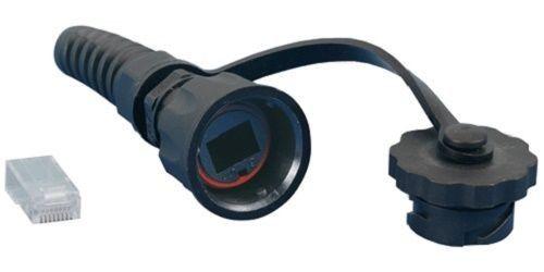 разъем промышленный rj45 (8p8c) под витую пару ip67 кат.5e plug-ie-8p8c-p-c5-sh с защ. крышкой экранир. (sh) hyperline 47307 от BTSprom.by
