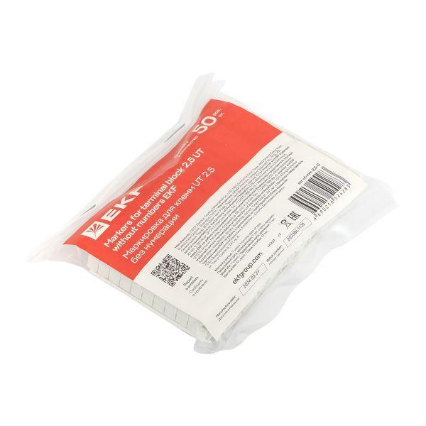  Маркировка для клемм UT 2.5 без нумерации (уп.500шт) EKF scr-ut-mrk-2.5-0 фото в каталоге от BTSprom.by