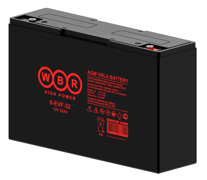аккумулятор тяговый 12в 32а.ч wbr 6-evf-32 wbr от BTSprom.by