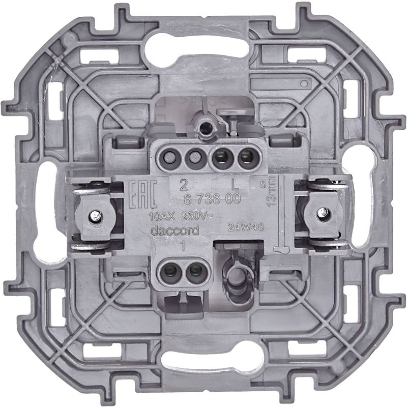  Выключатель 1-кл. Inspiria 10А IP20 250В 10AX механизм бел. IEK 673600 фото в каталоге от BTSprom.by