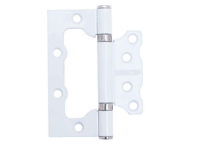 петля накладная без врезкиаллюр 100х75 2bb ww блистер 2,5мм белая  2 шт (узк) 1048 от BTSprom.by