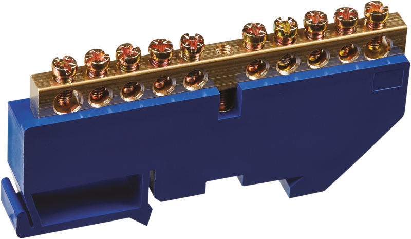 шина нулевая 90 719 obb-m69-10d-b на din-изоляторе онлайт 90719 от BTSprom.by