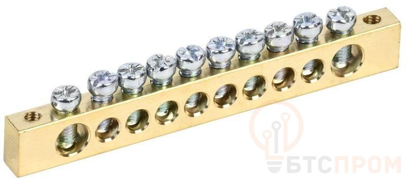 Шина PEN "земля-ноль" 8х12мм 10/2 (10групп/крепеж по краям) IEK YNN21-10-100 фото в каталоге от BTSprom.by  Шина PEN "земля-ноль" 8х12мм 10/2 (10групп/крепеж по краям) IEK YNN21-10-100 фото в каталоге от BTSprom.by