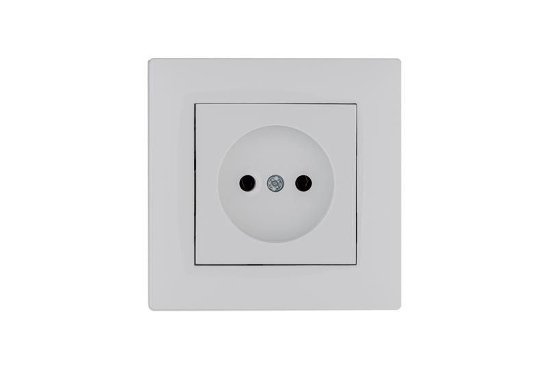 розетка 1-м karea rizz без заземл. бел. makel 88001022 от BTSprom.by