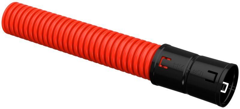 труба гофрированная двустенная пнд гибкая d50мм с муфтой красн. (уп.50м) iek ctg12-050-k04-050-r от BTSprom.by