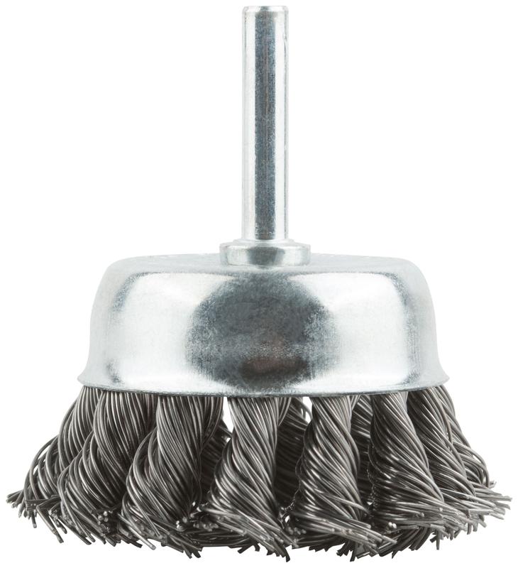  Корщетка тип "чашка" со штифтом стальная витая проволока 65мм MOS 38497М фото в каталоге от BTSprom.by