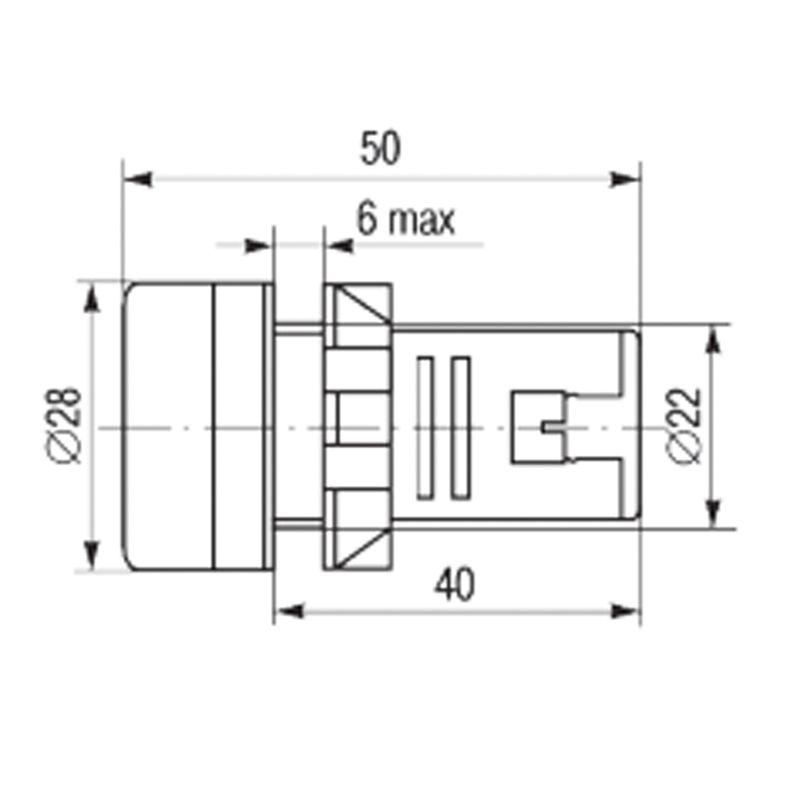 Матрица светодиодная AD22-230 В желт. Rexant 36-4742 фото в каталоге от BTSprom.by