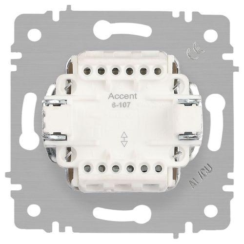  Переключатель 2-кл. СП Accent 6-107-05 10А IP20 250В AL/CU антрацит Intro Б0063564 фото в каталоге от BTSprom.by