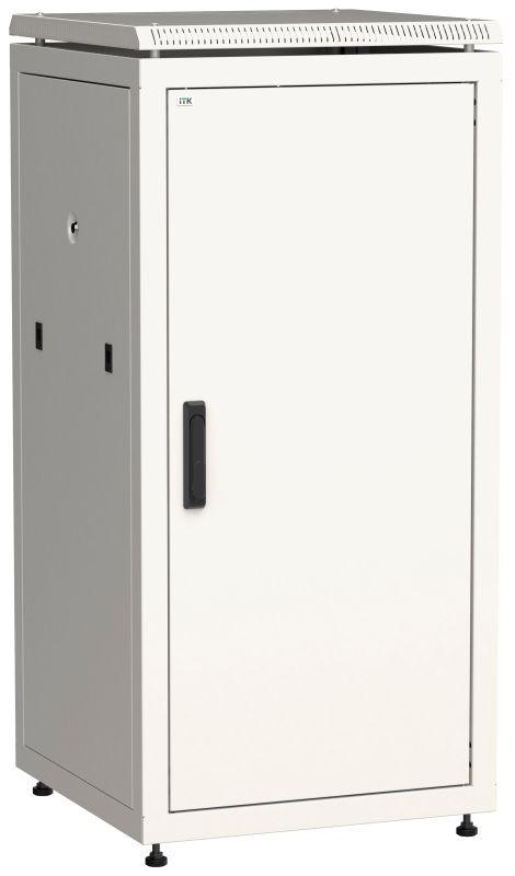 шкаф сетевой 19дюйм linea n 24u 600х800мм металлическая передняя дверь сер. itk ln35-24u68-m от BTSprom.by