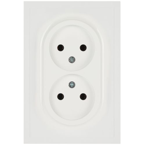 розетка 2-м без заземл. сп 16а ip20 250в galaxy бел. эра б0071697 от BTSprom.by