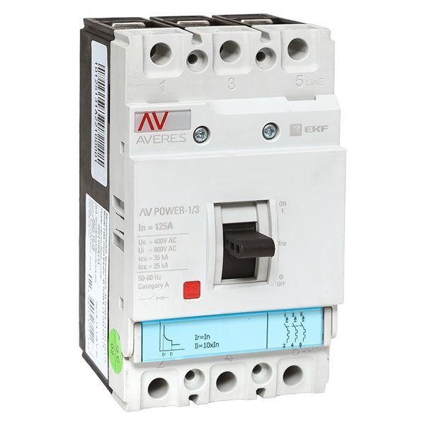 выключатель автоматический 3п 125а 35ка av power-1/3 tr averes ekf mccb-13-125-tr-av от BTSprom.by