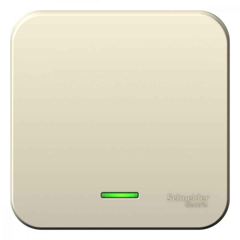 выключатель 1-кл. оп blanca 6а ip20 (сх. 1) 250в с подсветкой молочн. se blnva061102 от BTSprom.by