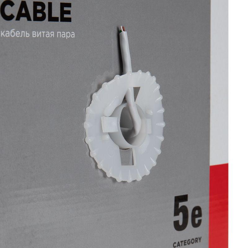  Кабель витая пара U/UTP кат.5E 4х2х24AWG solid CU PVC сер. (м) Rexant 01-0043 фото в каталоге от BTSprom.by