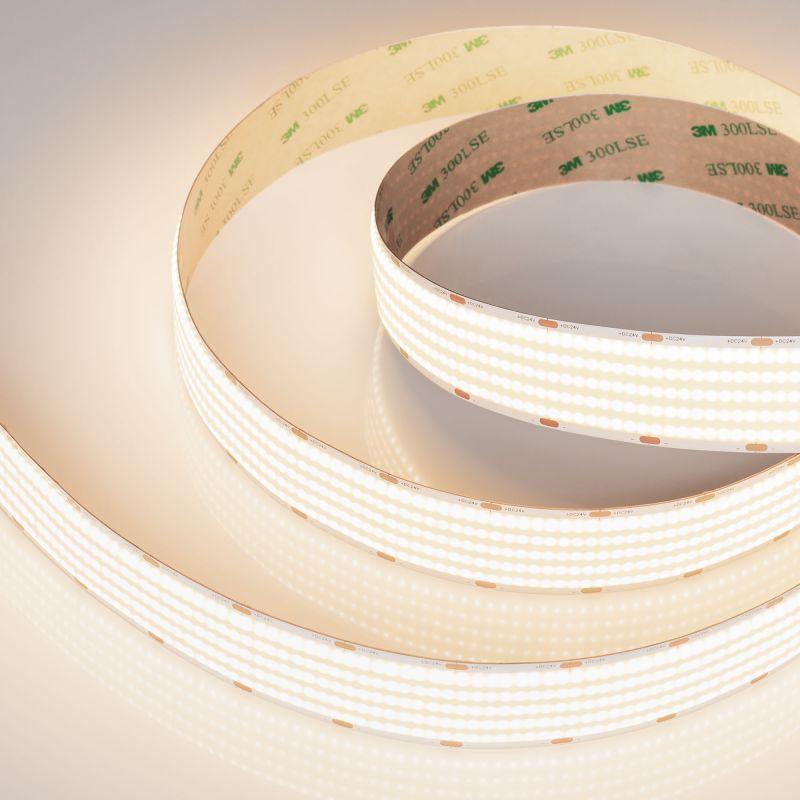 лента светодиодная cob-x1600-30mm 24v warm 3500к 40вт/м ip20 cri>90 (уп.5м) arlight 052222 от BTSprom.by