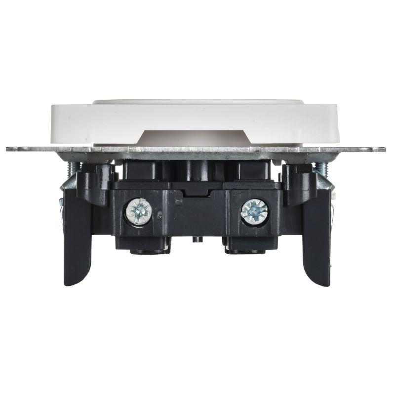  Розетка BRITE РС10-1-0-БрАБ 10А без заземл. без защ. шторок механизм арктич. бел. IEK BR-R10-10-K91 фото в каталоге от BTSprom.by