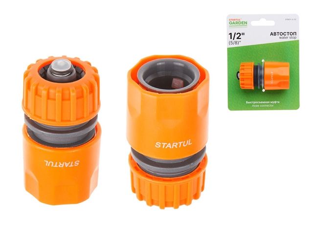 муфта быстросъемная 1/2"(5/8") с автостоп. startul garden (st6011-3-1/2) st6011-3-1/2 от BTSprom.by