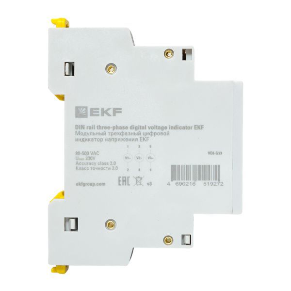  Индикатор напряжения модульный трехфазный цифровой EKF VDI-G33 фото в каталоге от BTSprom.by