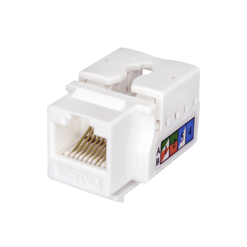 модуль keystone jack rj45 (8p8c) utp кат.5e инструментал. бел. suprlan 10-0313 от BTSprom.by