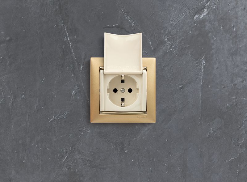  Розетка 1-м СП Valena 16А IP21 2P+E с заземл. защ. шторки с крышкой винты механизм сл. кость IEK 774322 фото в каталоге от BTSprom.by