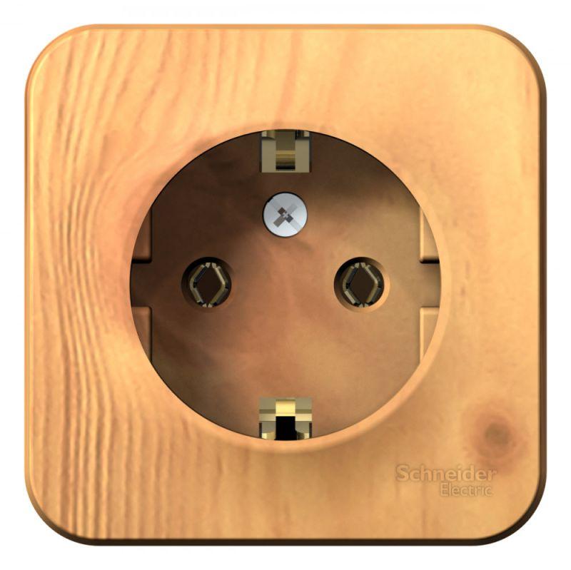 розетка 1-м оп blanca 16а ip20 250в с заземл. без защ. шторок ясень se blnra010105 от BTSprom.by