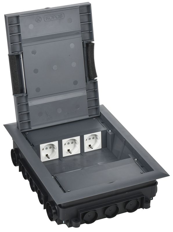  Лючок напольный ONFLOOR 12 12мод. PRIMER IEK KNL-57-12-7012 фото в каталоге от BTSprom.by