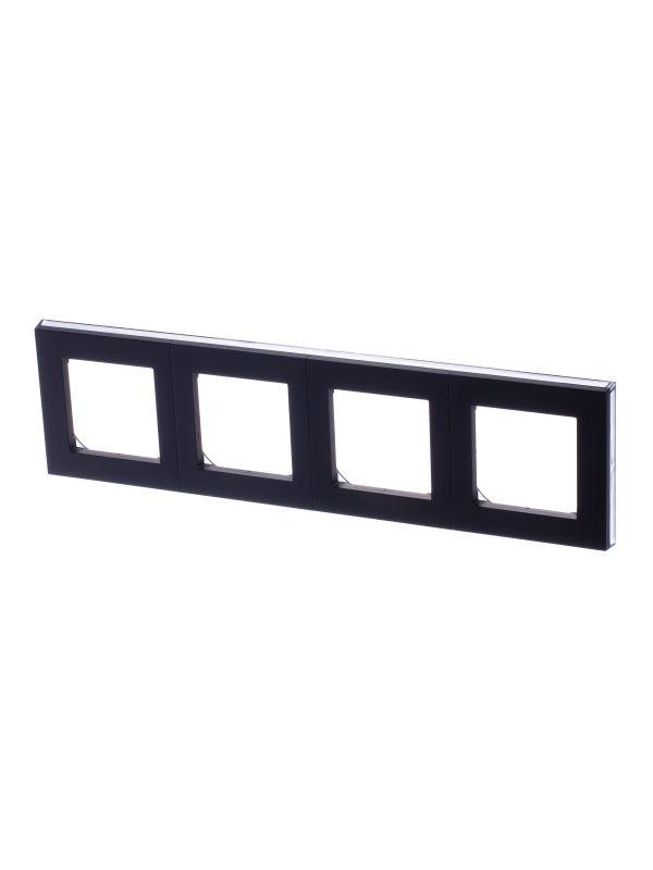 рамка levit 4п антрацит/дым. черн. abb 2chh015040a6063 от BTSprom.by