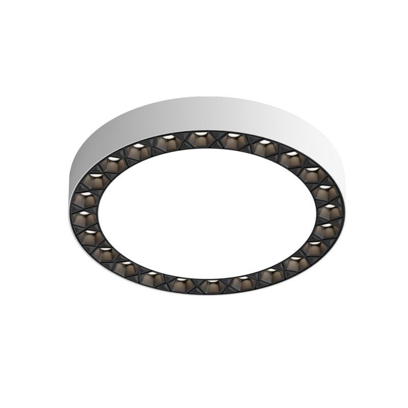  Светильник DUAL 18+18Вт 4000К IP20 d212мм LED накладной алюм./акрил бел./черн. DENKIRS 723078 фото в каталоге от BTSprom.by