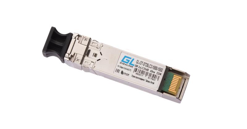 модуль sfp+ 10гбит/с два волокна sm 2хlc 1550нм до 80км ddm nikomax gl-ot-st25lc2-1550-1550 от BTSprom.by