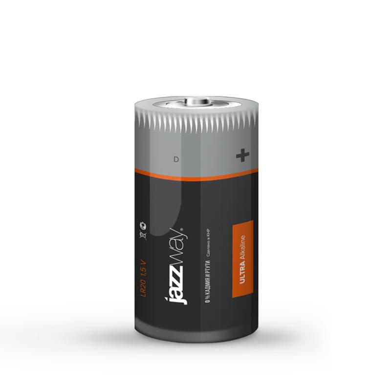 элемент питания алкалиновый d/lr20 1.5в ultra alkaline bl-2 (блист.2шт) jazzway 5005136 от BTSprom.by