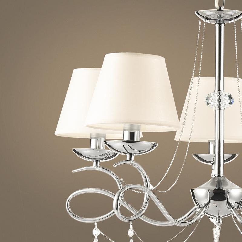  Люстра Haley 5х40Вт E14 IP20 Freya FR2909-PL-05-CH фото в каталоге от BTSprom.by