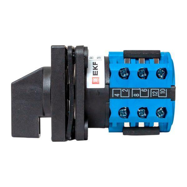  Переключатель кулачковый ПК-1-64 10А для вольтметра IP65 EKF pk-1-64-10-65 фото в каталоге от BTSprom.by