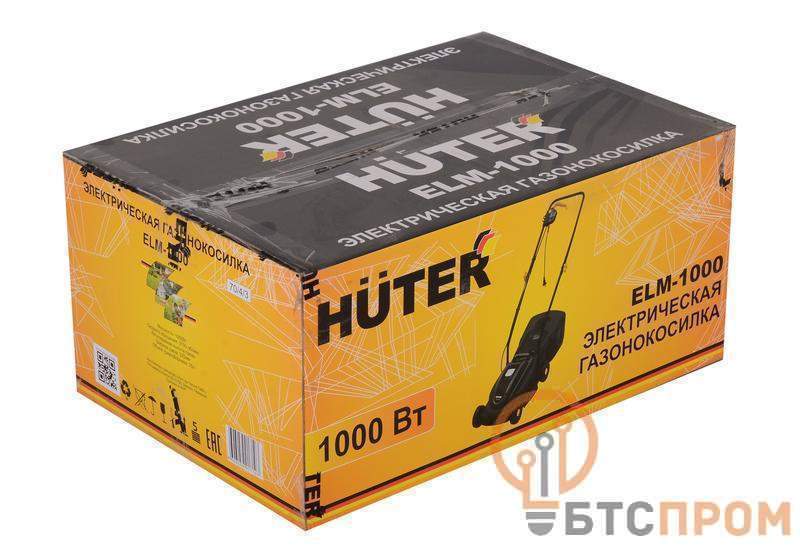  Газонокосилка электрическая ELM-1000 HUTER 70/4/3 фото в каталоге от BTSprom.by