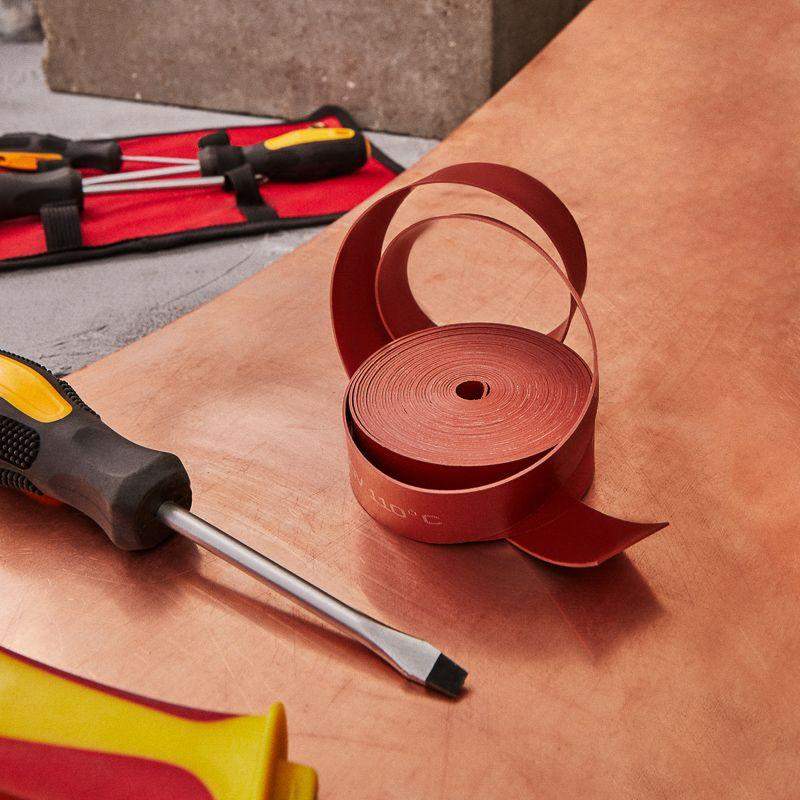  Лента термоусаживаемая ТЛ-0.8 25мм 5м с клеевым слоем красн. Rexant 48-9004 фото в каталоге от BTSprom.by