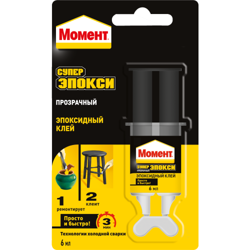 клей эпоксидный "момент супер эпокси" 6мл прозр. шприц момент c0036331 от BTSprom.by