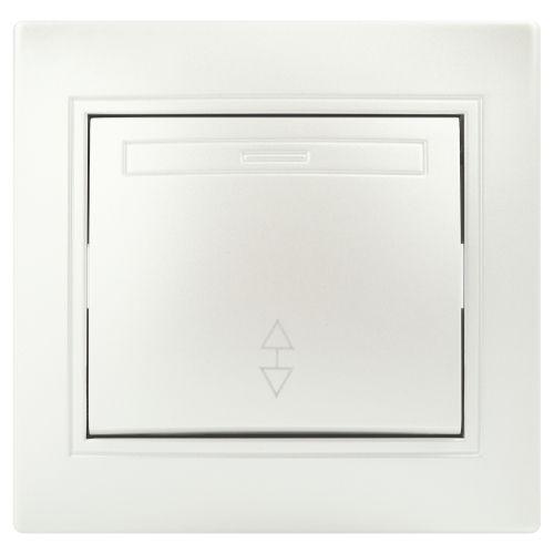 переключатель 1-кл. сп plano 10а ip20 1-103-06 250в перламутр intro б0053752 от BTSprom.by