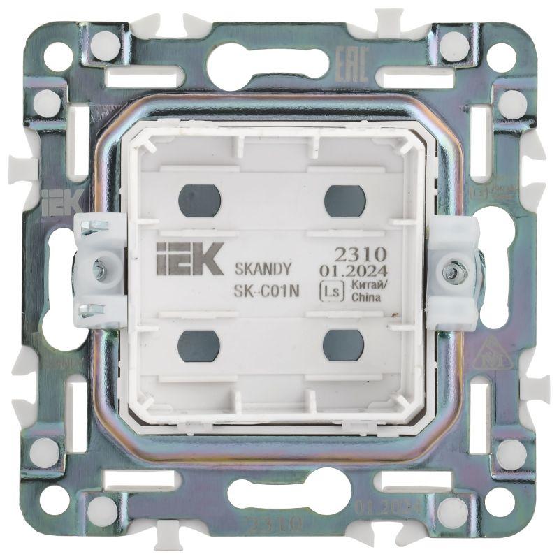  Заглушка с суппортом SKANDY SK-C01N никель IEK SK-PL10-K50 фото в каталоге от BTSprom.by