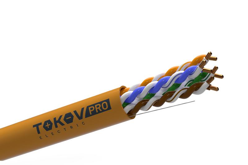 кабель витая пара u/utp 4х2х23awg(0.57мм) кат.6 zh нг(а)-hf (lszh) indoor 305м (м) pro tokov electric tkp-c06-u42-6-ru-lszh от BTSprom.by