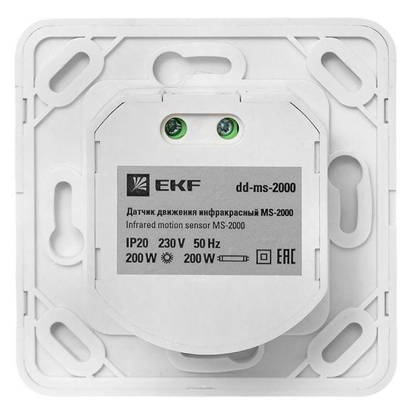 Датчик движения (ИК) MS-2000 встраив. с датчиком звука 500Вт 140град. до 12м (регулируется) IP20 EKF dd-ms-2000 фото в каталоге от BTSprom.by