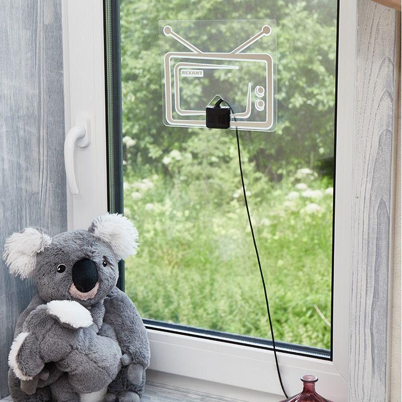  Антенна ТВ комнатная "АКТИВНАЯ" для цифрового телевидения DVB-T2 Ag-717 Rexant 34-0717 фото в каталоге от BTSprom.by