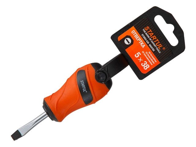 отвертка "-" 5,0х 38мм sl startul master (st3053-530) (плоская шлицевая slotted) st3053-530 от BTSprom.by