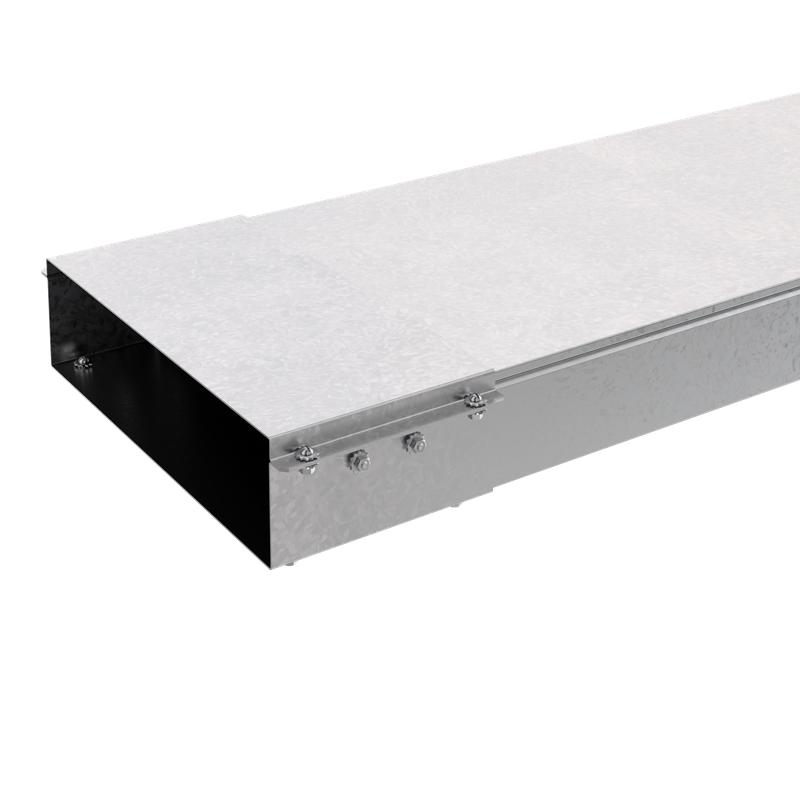 Короб прямой неперфорир. замковый 150х200 L2000 сталь 1.2мм КПНЗ.200.150.2000.1.2.1 с соединителем СОЭМИ Н7111215261 от BTSprom.by