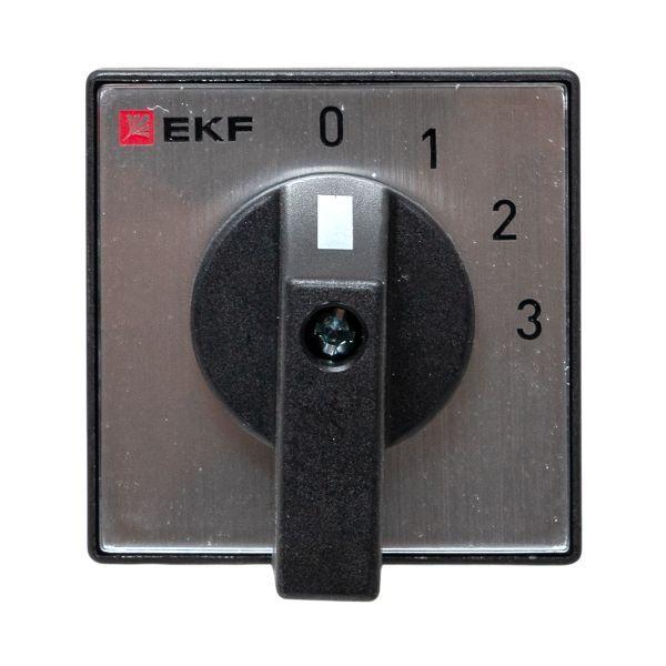  Переключатель кулачковый ПК-1-101 1п 10А "0-1-2-3" EKF pk-1-101-10 фото в каталоге от BTSprom.by