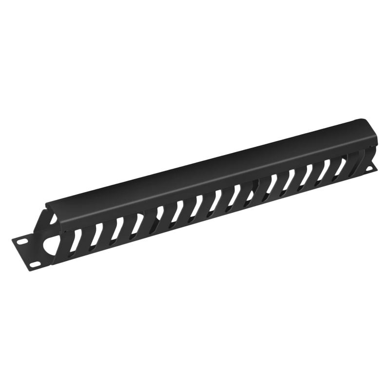 органайзер кабельный jb07-1u-bk 19дюйм 1u с крышкой метал. ral9004 черн. cabeus 8643c от BTSprom.by