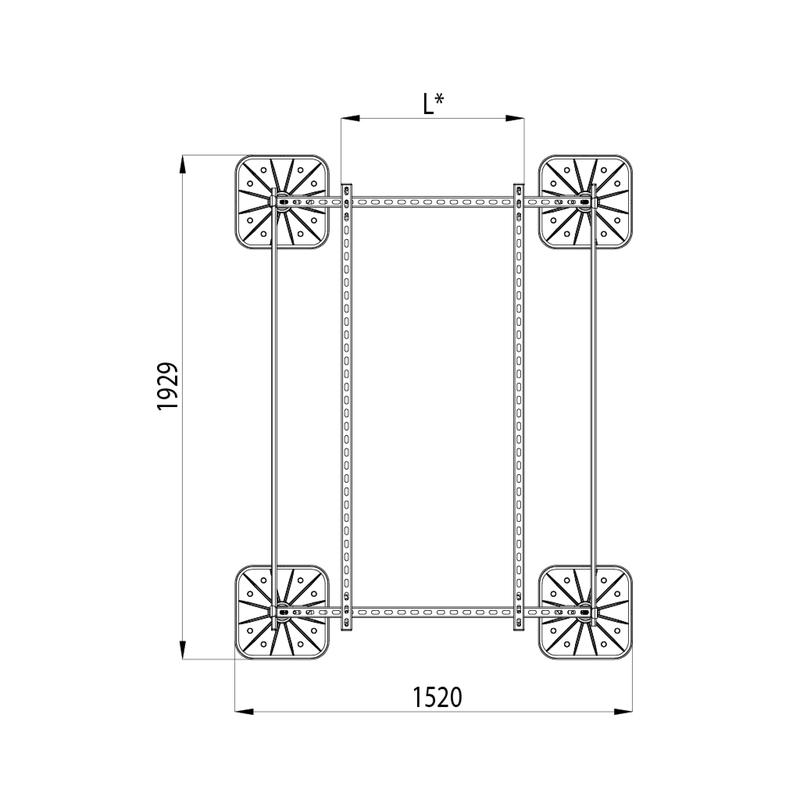  Конструкция опорная для установки оборудования TECHNORAPTOR FOOT 1200х1700 HD КМ TR0218 фото в каталоге от BTSprom.by