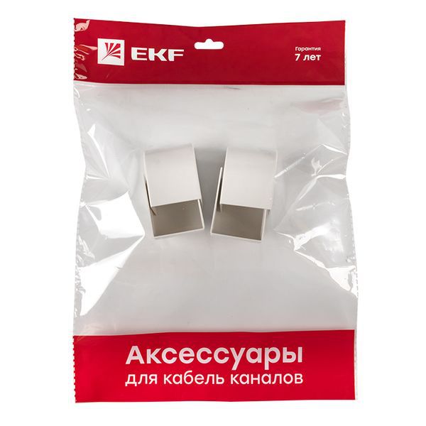  Заглушка 40х40 бел. Plast PROxima (уп.4шт) EKF ecw-40-40x4 фото в каталоге от BTSprom.by