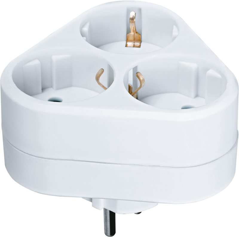 разветвитель 3-м с заземл. 10а ip20 94 693 nad-s-3e-wh треугольн. navigator 94693 от BTSprom.by