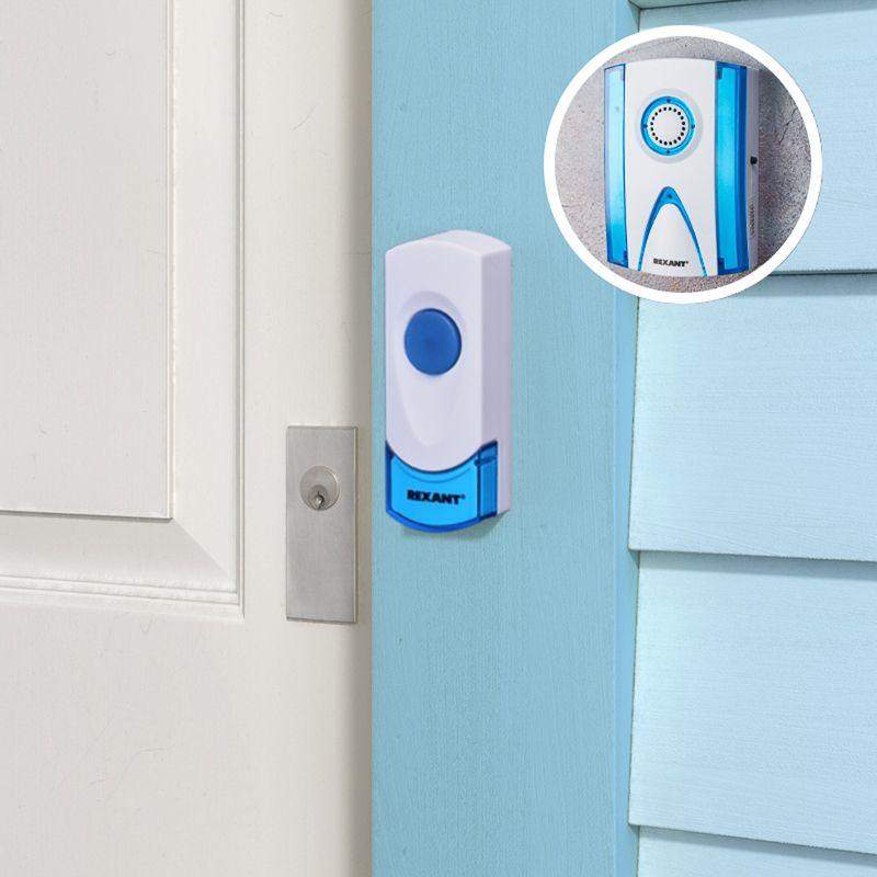  Звонок беспроводной дверной кнопка RX-3 IP44 Rexant 73-0030 фото в каталоге от BTSprom.by